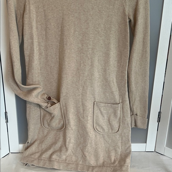 J McLaughlin cotton blend dress turtleneck pockets S - Picture 4 of 10